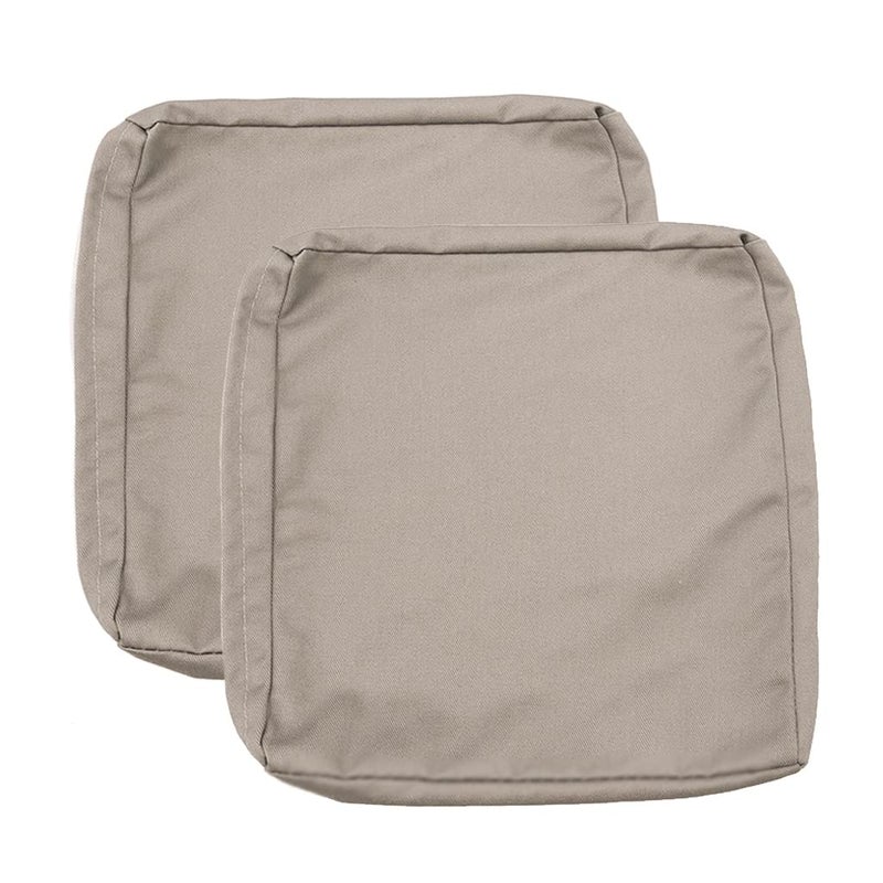 Sqodok Outdoor Cushions Covers 25X27  Patio Cushion Covers for Outdoor Furniture Waterproof Outside Seat Slipcovers Replacement Chair Cushion Covers 2pcs  Tan - Image 1